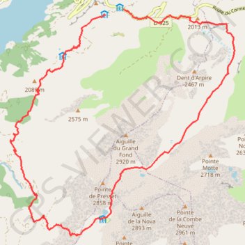 Pierramenta - Aiguille du Grand Fond GPS track, route, trail