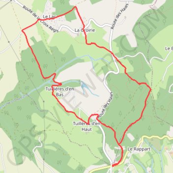 Echalas (Croix-Régis) (69) GPS track, route, trail