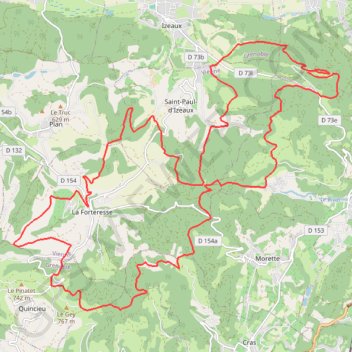 Sacré Trail des Collines - Col de Parménie GPS track, route, trail