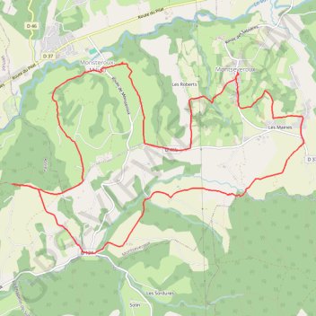 Montseveroux (38) GPS track, route, trail