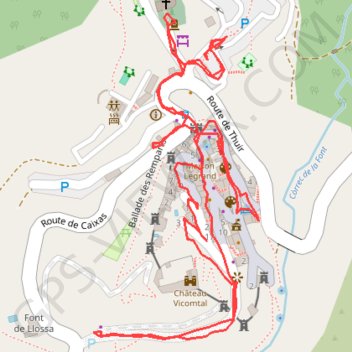 Castelnou GPS track, route, trail