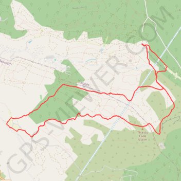 Quatre Frères GPS track, route, trail