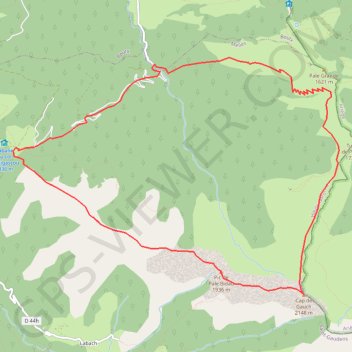 Cap de Gauch par la crête ouest GPS track, route, trail