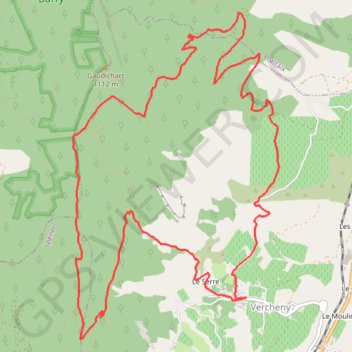 Tour du Barry par le pas de la Bernarde GPS track, route, trail