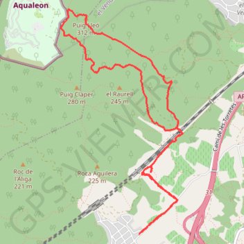 Coma-ruga - Barranc del Lleó GPS track, route, trail