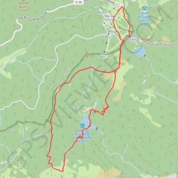 Vosges en Raquettes : les lacs du Neuweiher GPS track, route, trail