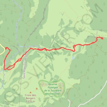 Refuge de la Plate par le Revard GPS track, route, trail