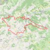 Thurins - Crêt de la Poipe - Saint Martin - Crêt des Fayes - Duerne - Montronant - Col des brosses - Barrage Thurins GPS track, route, trail