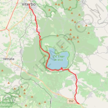 Viterbo Sutri GPS track, route, trail