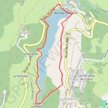 Barrage de la Rive (42) GPS track, route, trail