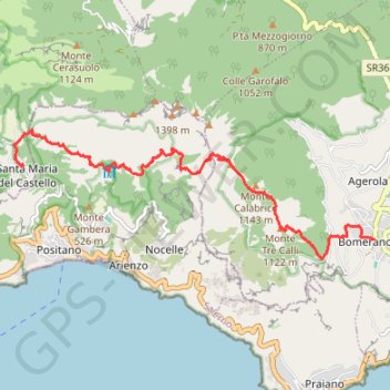 Tre calli GPS track, route, trail