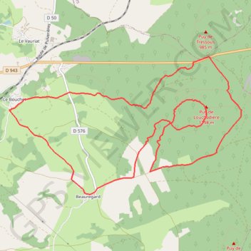 Le Puy de Louchadiere - Saint-Ours GPS track, route, trail