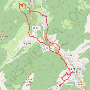 La Grande Terche - Le Biot - Le Sey - La Grande Terche GPS track, route, trail