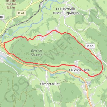 Chemins du Cœur des Vosges - Le Bruleux GPS track, route, trail