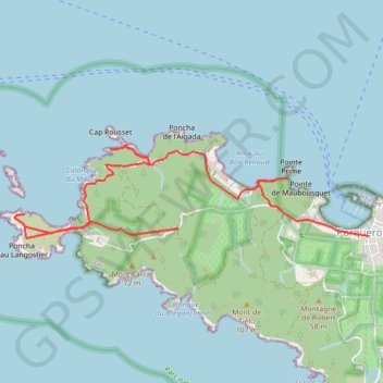 Porquerolles GPS track, route, trail