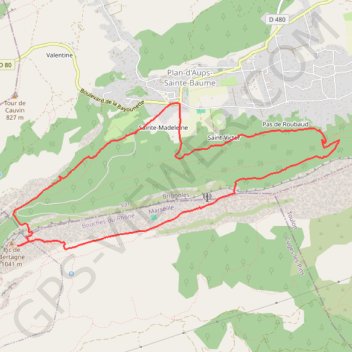 Plan d'Aups GPS track, route, trail