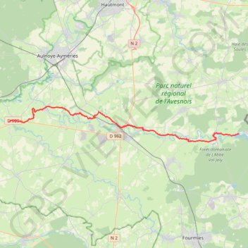 Retour Val Joly - Maroilles GPS track, route, trail