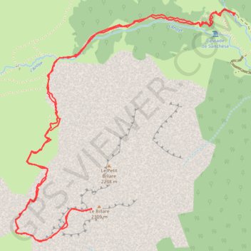 Randonnée le Grand Billare GPS track, route, trail