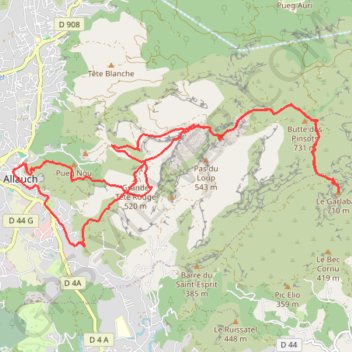 Allauch - Garlaban GPS track, route, trail