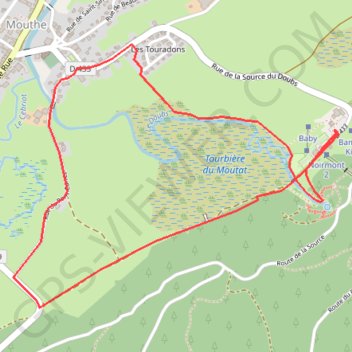 Source du Doubs GPS track, route, trail