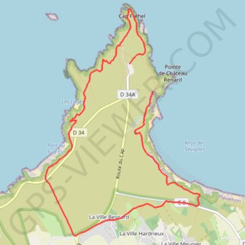 Découverte du Cap Fréhel GPS track, route, trail