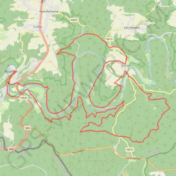 VTT du Grand Raid Godefroid 40 km GPS track, route, trail