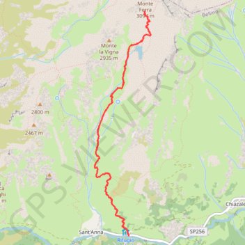 Monte Ferra GPS track, route, trail