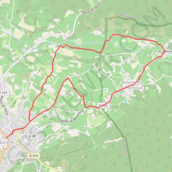 Entre chapelles et vergers - Malaucène GPS track, route, trail
