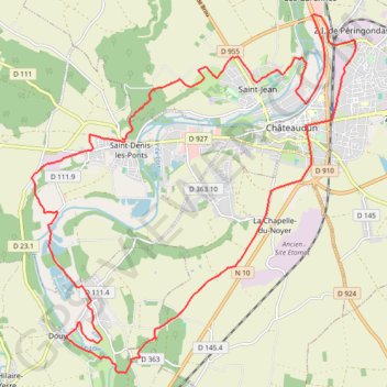 Châteaudun GPS track, route, trail