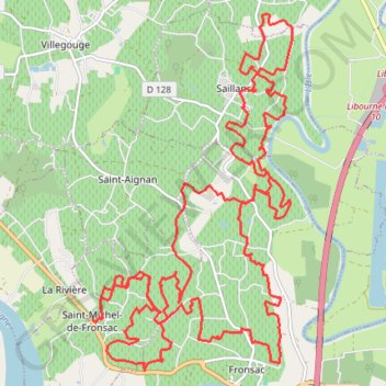 Saint-Michel-de-Fronsac GPS track, route, trail