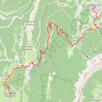 Villard La Chapelle > Steph GPS track, route, trail