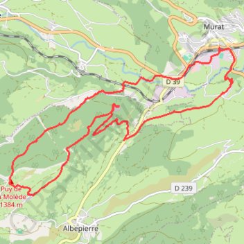 Col de la Molède GPS track, route, trail