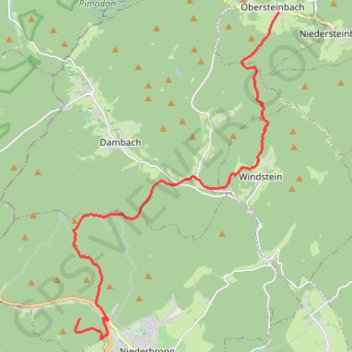 Crêtes des Vosges - Jour 1 GPS track, route, trail