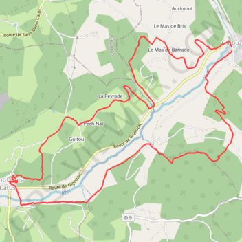 Gigouzac - Saint Denis GPS track, route, trail