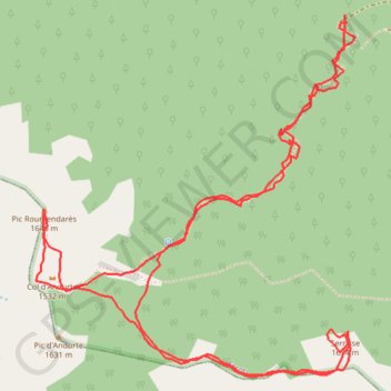 Pics Roumendarès et Serrisse depuis D 294 GPS track, route, trail