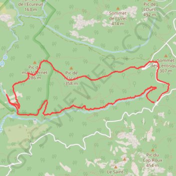 Baisse des Sangliers GPS track, route, trail