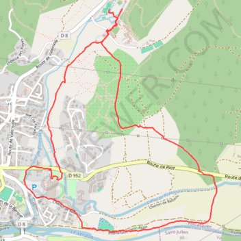Marche à Gréoux GPS track, route, trail