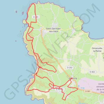 Le Tour des Echoués - Jobourg GPS track, route, trail