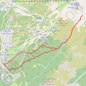 Lac Achard GPS track, route, trail