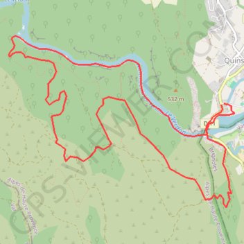 Quinson, Sainte Maxime, et le Sentier des Basses Gorges GPS track, route, trail