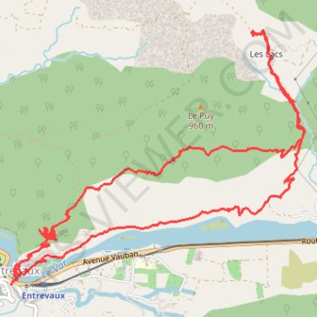 2024 03 22 - lacs et citadelle d'Entrevaux giga GPS track, route, trail