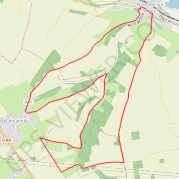 Circuit des bois - Fontaine GPS track, route, trail