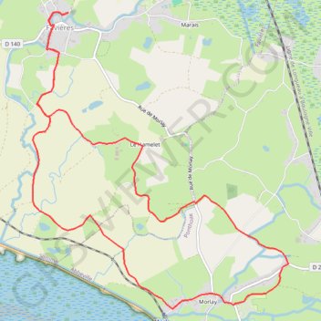 Circuit de Morlay - Favières GPS track, route, trail
