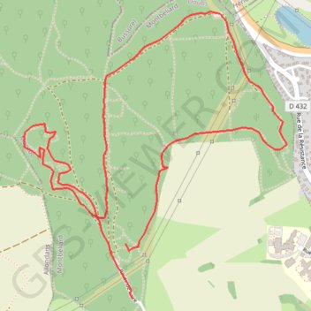 Le bois Bourgeois GPS track, route, trail