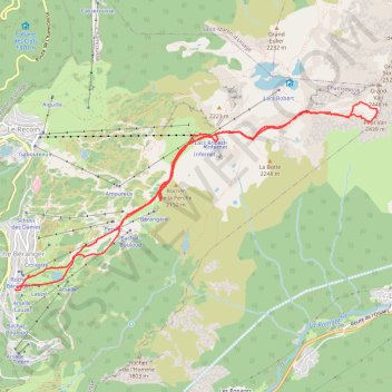 Petit Vans de Chamrousse GPS track, route, trail