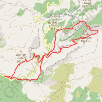 La grande Baume - Bertagne GPS track, route, trail