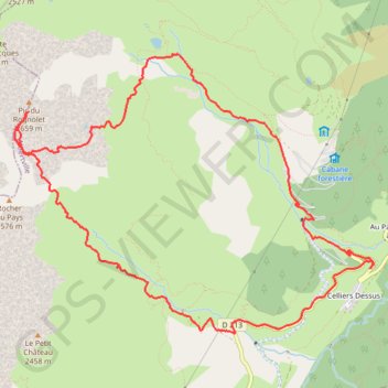Pic du Rognolet (Lauzière) GPS track, route, trail