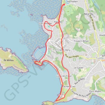 Trébeurden GPS track, route, trail