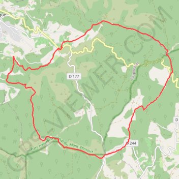 Venasque GPS track, route, trail