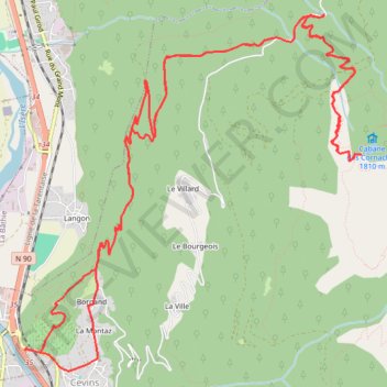 Cevin-Lac Cornaches GPS track, route, trail